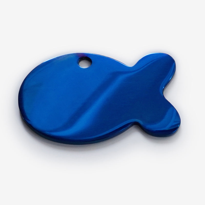 Namnbricka fisk silver