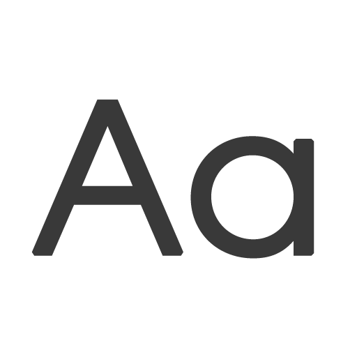 Flera typsnitt att välja bland