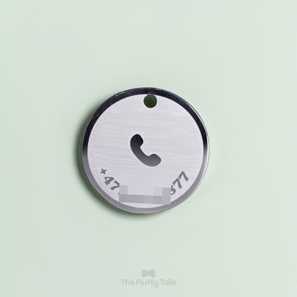 Namnbricka Rund - Silver