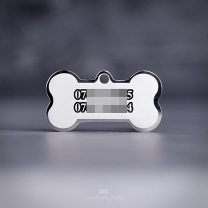 Namnbricka Hundben - Silver