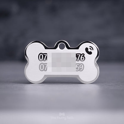 Namnbricka Hundben - Silver