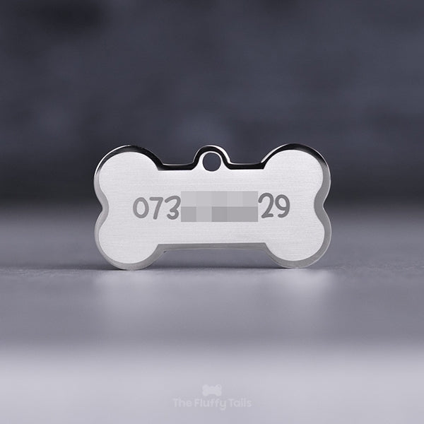 Namnbricka Hundben - Silver