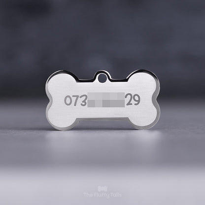 Namnbricka Hundben - Silver