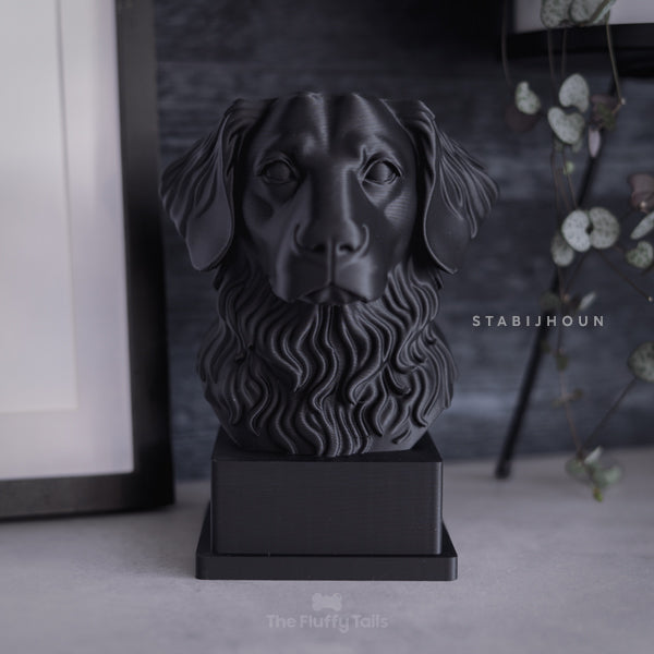 Hundskulptur i 3D av hundrasen stabijhoun