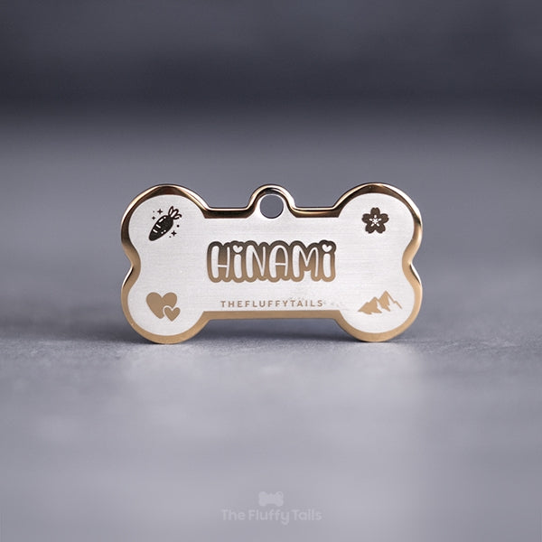 Namnbricka Hundben - Guld