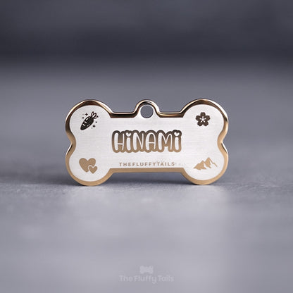 Namnbricka Hundben - Guld