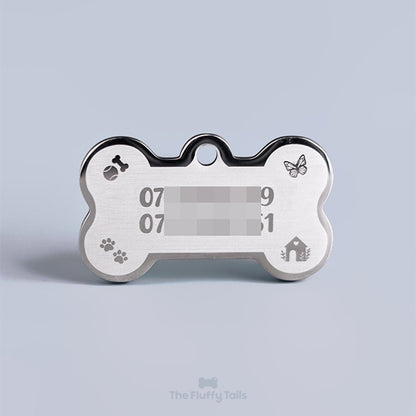 Namnbricka Hundben - Silver