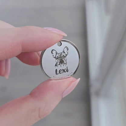 Namnbricka Rund - Silver