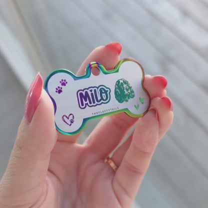 Namnbricka Hundben - Multifärg