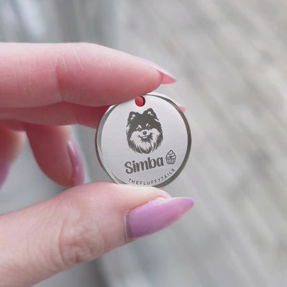 Namnbricka Rund - Silver